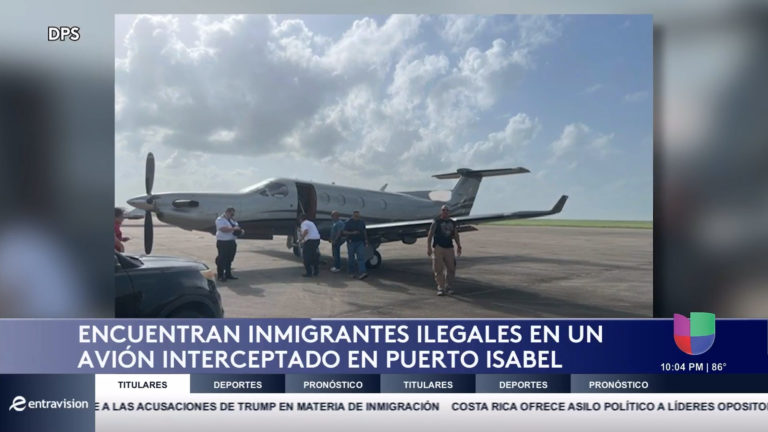 Interceptan Avión con Ocho Inmigrantes Indocumentados Cerca de Puerto Isabel
