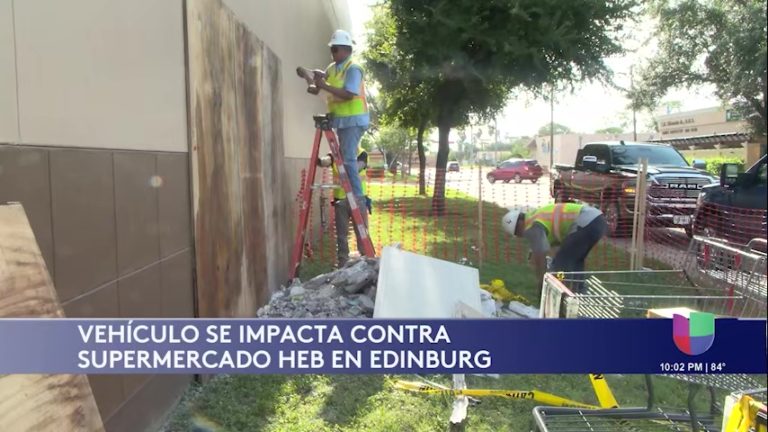 Impacto en Edinburg: Vehículo Choca Contra Supermercado HEB