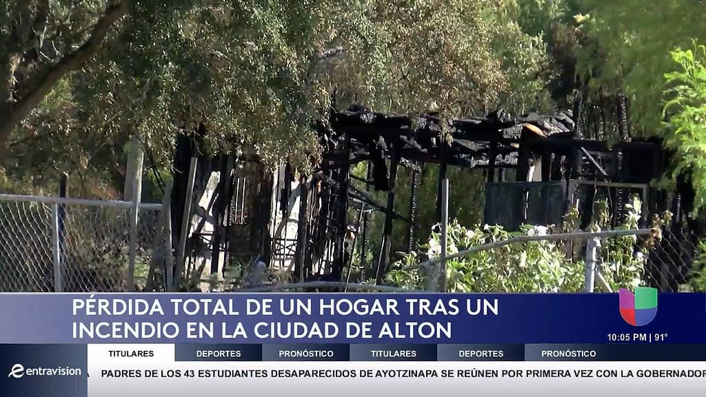Incendio en Alton Deja a Familia Despojada de su Hogar: Pérdida Total Confirmada
