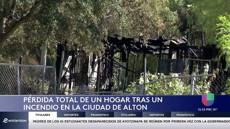 Incendio en Alton Deja a Familia Despojada de su Hogar: Pérdida Total Confirmada