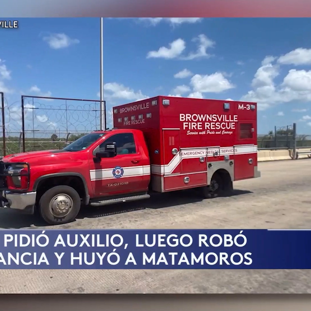 Robo de Ambulancia en Brownsville: Sospechoso Cruza a México en Fuga Dramática