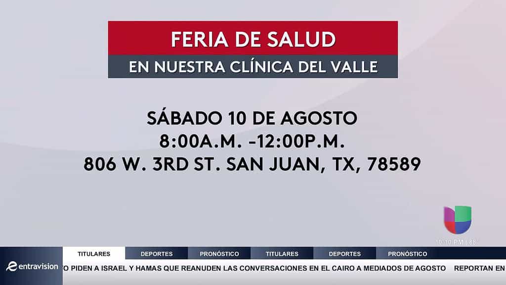 Clínica del Valle Invita a la Comunidad a su Feria Anual de Salud con Vacunas y Exámenes Gratuitos