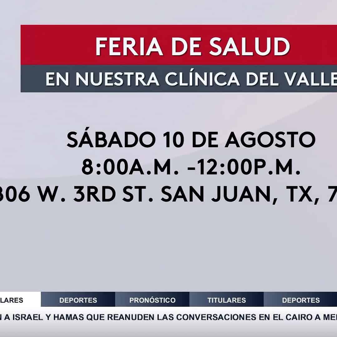 Clínica del Valle Invita a la Comunidad a su Feria Anual de Salud con Vacunas y Exámenes Gratuitos