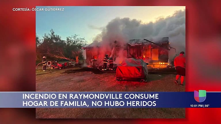 Incendio en Raymondville Destruye Vivienda Móvil Sin Dejar Heridos