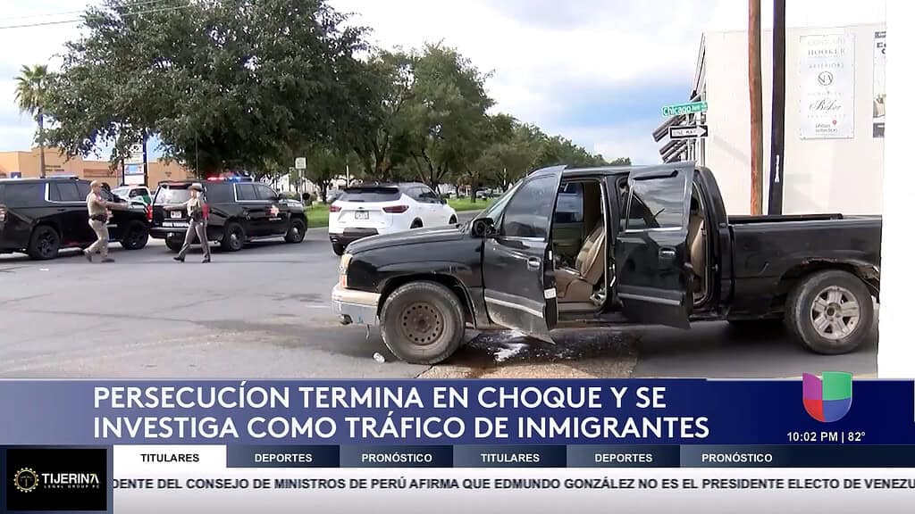 Persecución Policiaca Termina en Choque y Tráfico de Humanos en McAllen: Migrantes Bajo Custodia Federal