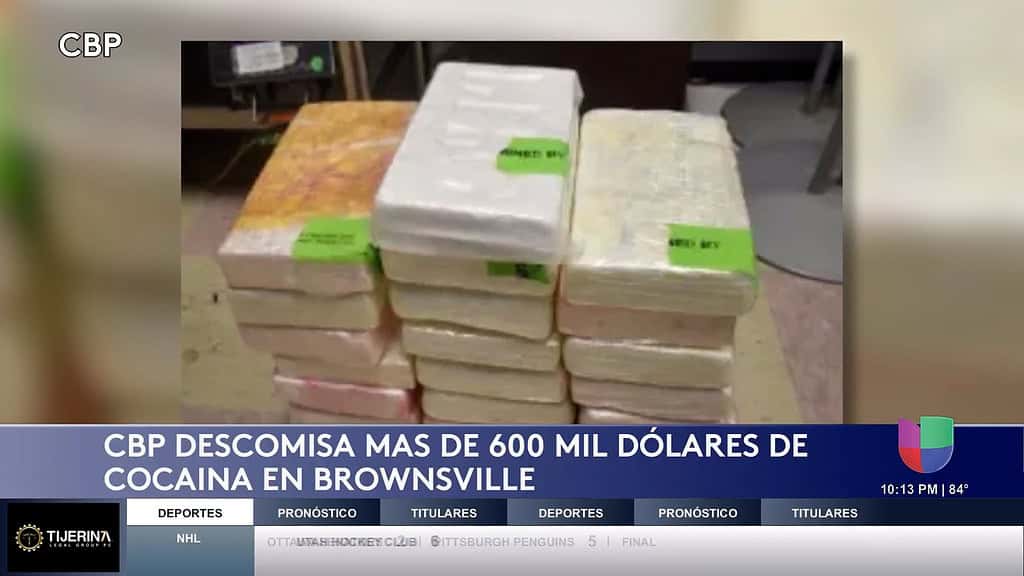 Incautan 50 Libras de Cocaína en el Puente Internacional Brownsville-Matamoros