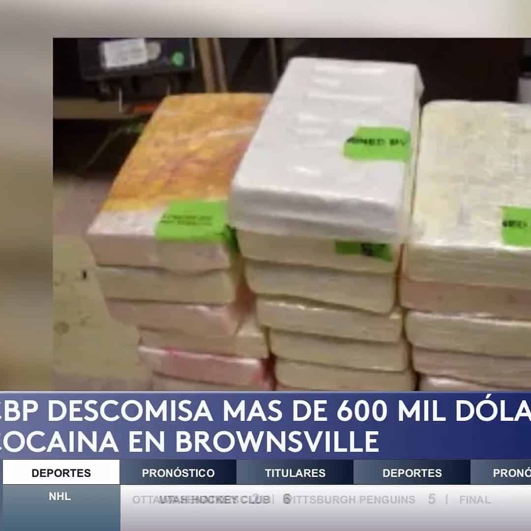 Incautan 50 Libras de Cocaína en el Puente Internacional Brownsville-Matamoros