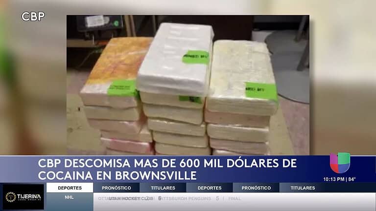 Incautan 50 Libras de Cocaína en el Puente Internacional Brownsville-Matamoros