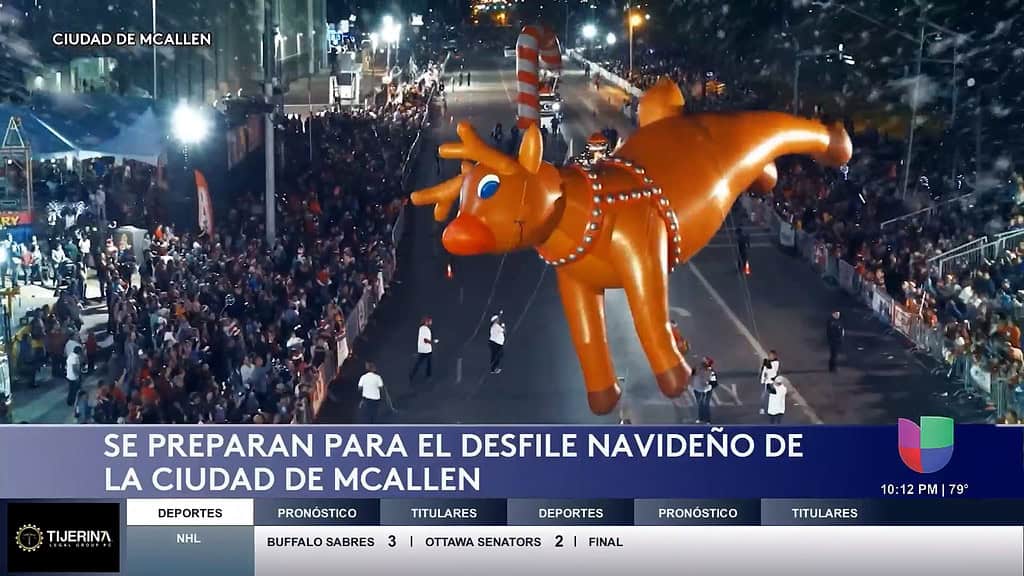McAllen Presenta Desfile Navideño con Bob Esponja y Ex Estrella de los Dallas Cowboys