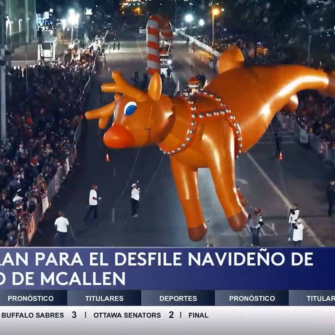 McAllen Presenta Desfile Navideño con Bob Esponja y Ex Estrella de los Dallas Cowboys