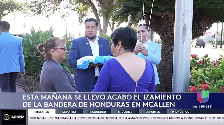 Bandera de Honduras: McAllen conmemora independencia con izamiento