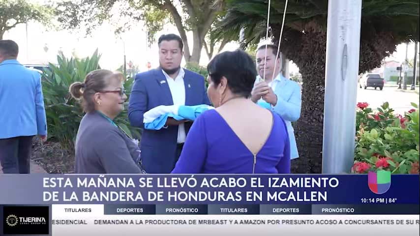 Bandera de Honduras: McAllen conmemora independencia con izamiento