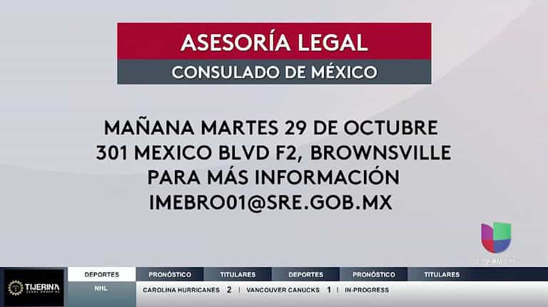 Consulado de México en Brownsville organiza seminario de asesoría legal migratoria