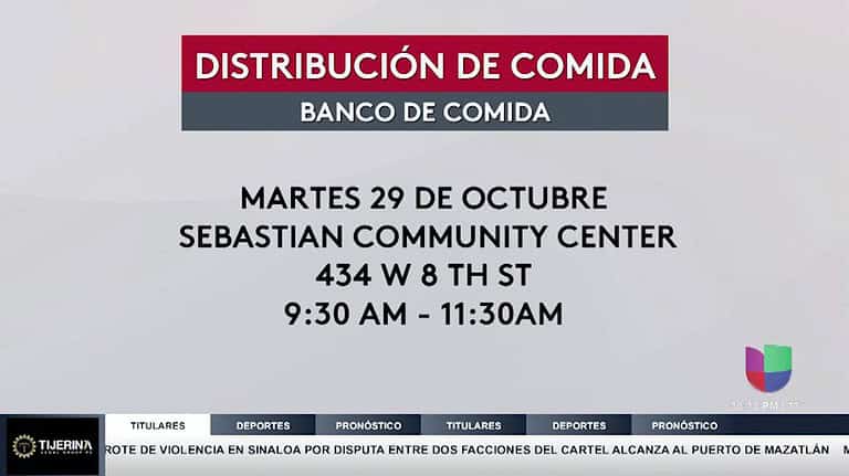 Banco de comida del Valle del Río Grande organiza distribución de alimentos en San Sebastián