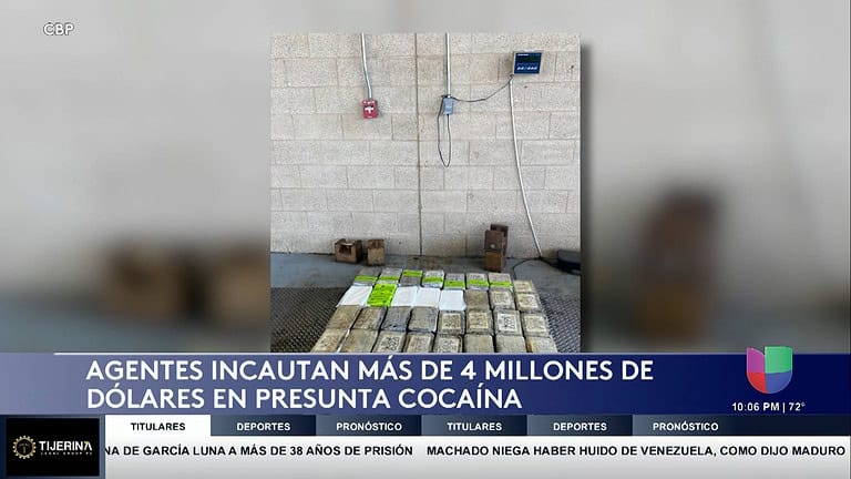 Incautan 300 Libras de Cocaína Valorada en 4 Millones de Dólares en el Puerto de Entrada de Hidalgo