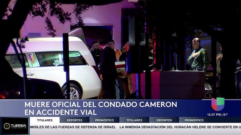 Oficial Muere en Accidente en el Condado Cameron: Conductor Enfrentará Cargos por Homicidio Involuntario