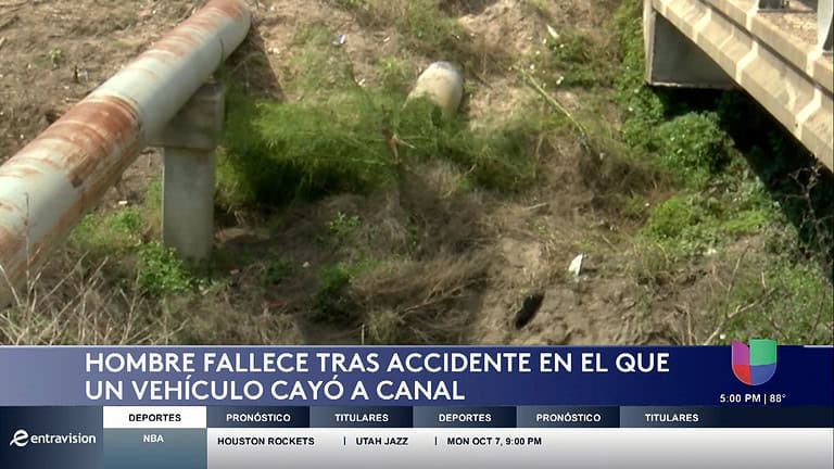 Accidente Mortal en Edinburg: Conductor Fallece tras Caer en un Canal