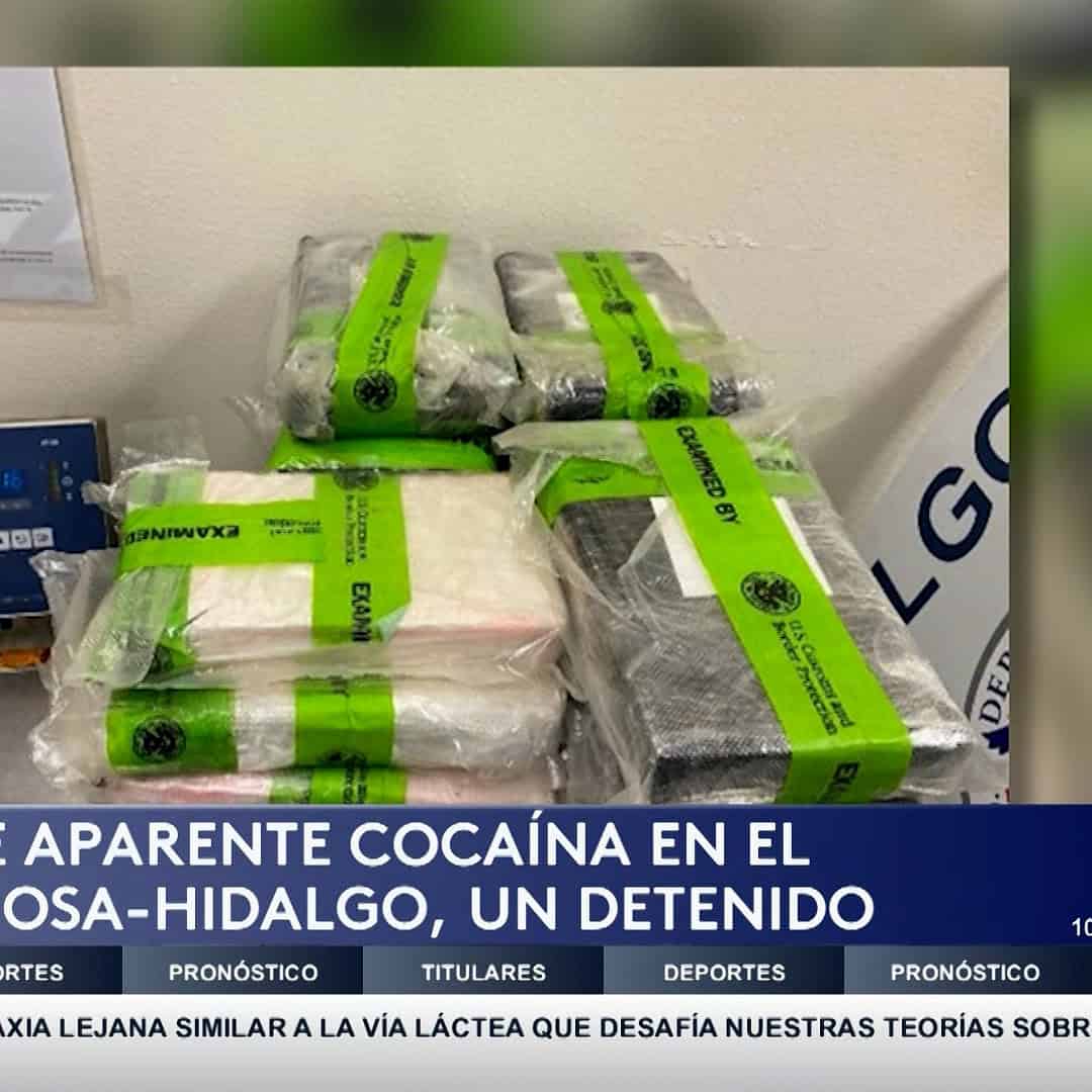 Decomisan 51 Libras de Cocaína en el Cruce Internacional de Hidalgo