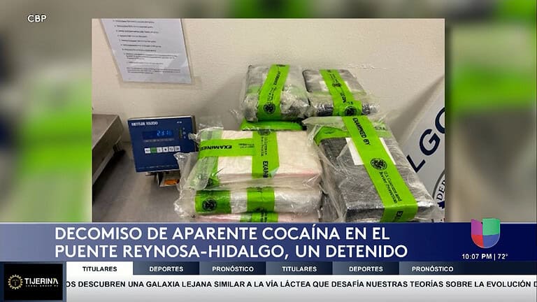 Decomisan 51 Libras de Cocaína en el Cruce Internacional de Hidalgo