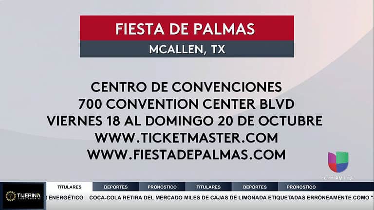 Regresa Fiesta de Palmas a McAllen: Música, Danza, Comida y Diversión para Toda la Familia