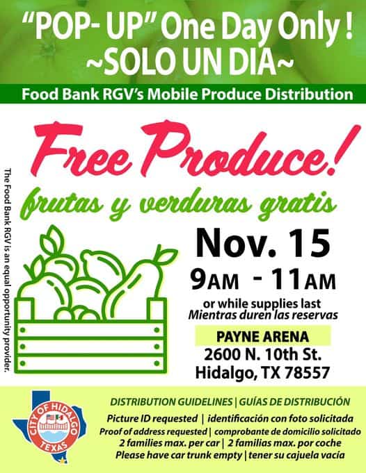Viernes de distribución de alimentos