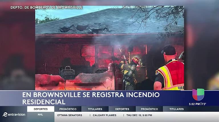 Incendio Residencial en Brownsville: Una tragedia evitada a tiempo