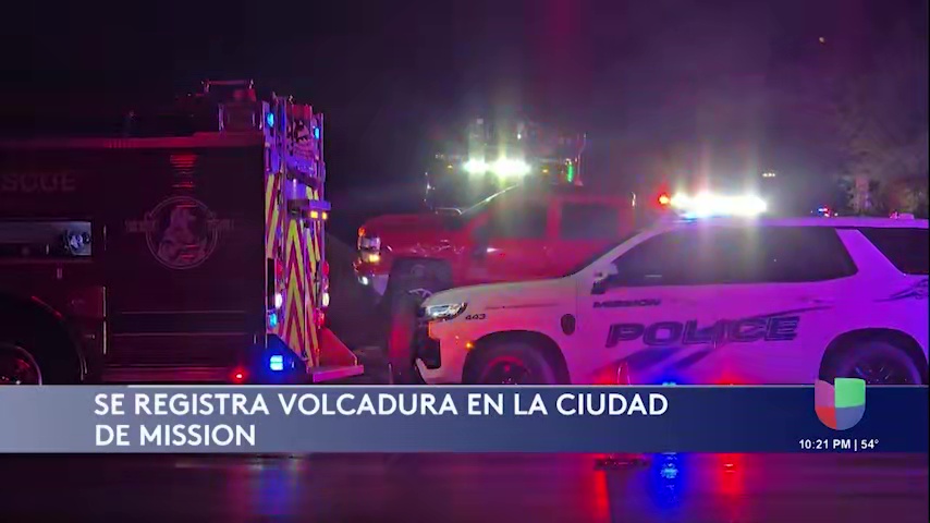Volcadura en Mission: Una Persona Hospitalizada Tras Accidente