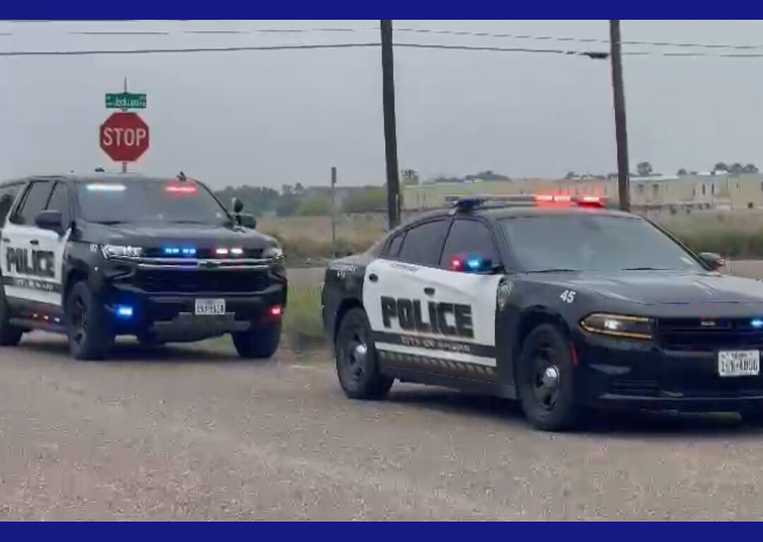 Intensa movilización de autoridades en Pharr en las calles Sioux y Jackson