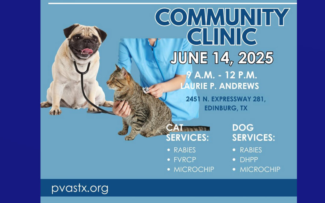 Palm Valley Animal Society ofrecerá clínica comunitaria para mascotas en Edinburg