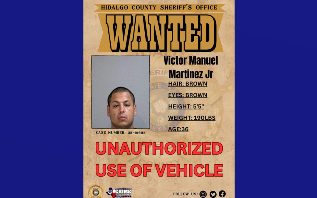 Buscan a hombre por uso no autorizado de vehículo en el condado Hidalgo