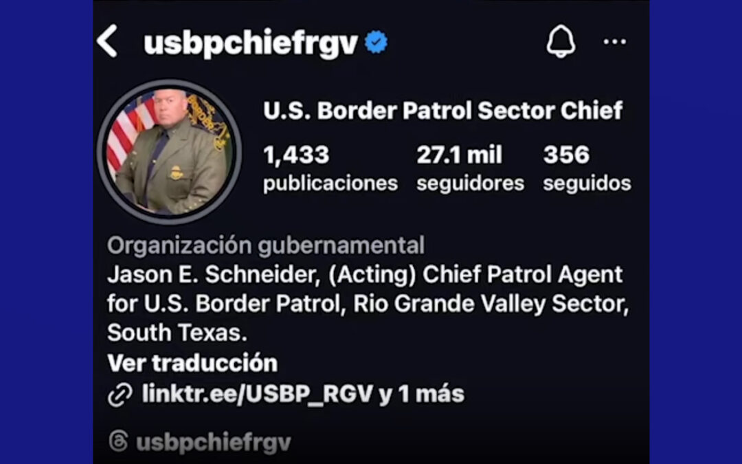 Cambio de liderazgo en la Patrulla Fronteriza sector Valle del Río Grande