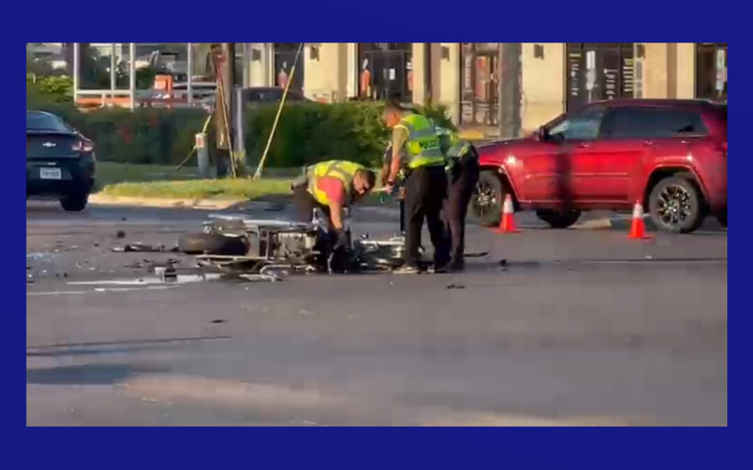 Choque vehicular deja a un motociclista gravemente herido en Edinburg