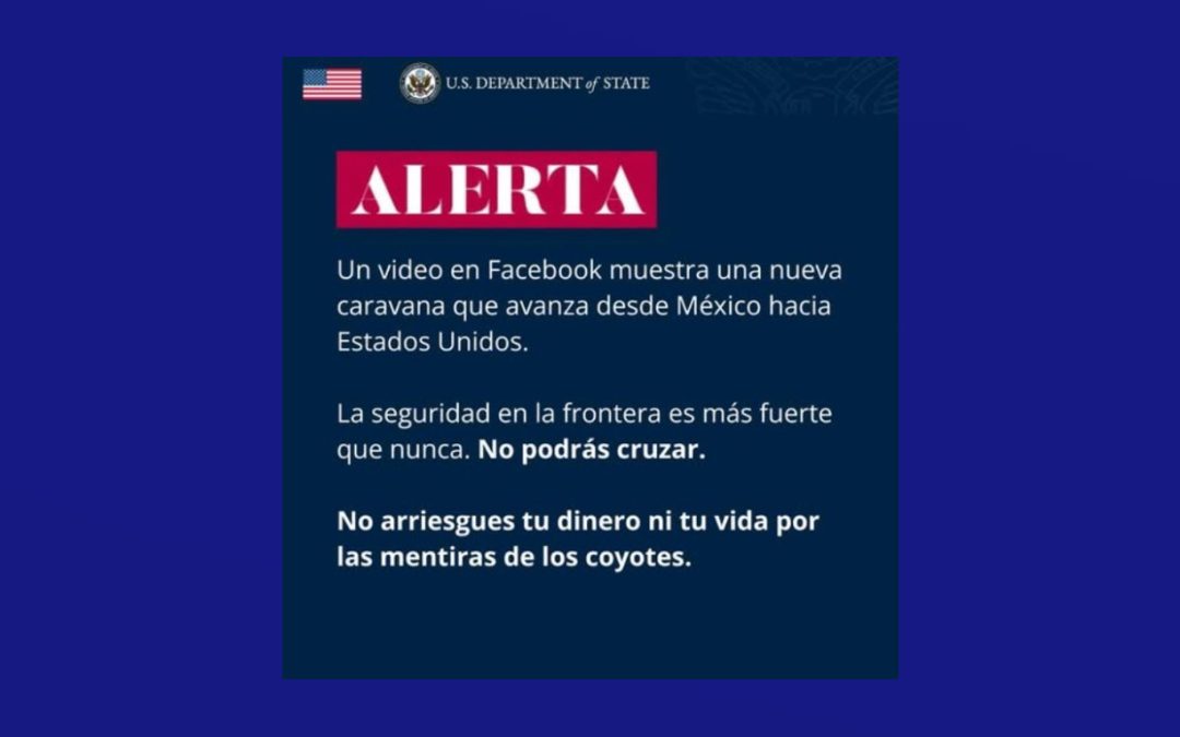 Consulado de EE. UU. en Matamoros desmiente video sobre supuesta caravana migrante
