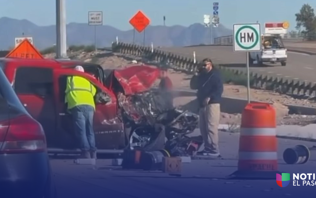 Accidente en la Interestatal 10 Oeste en El Paso Deja Dos Personas Heridas