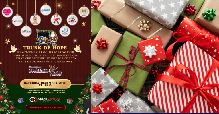 Trunk of HOPE Holiday: Celebración Navideña para Familias y Policía en El Paso
