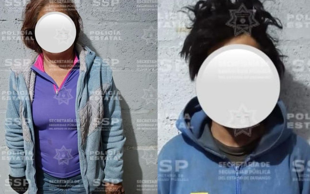 Detienen a mujer de la tercera edad y joven por posesión de droga en Gómez Palacio