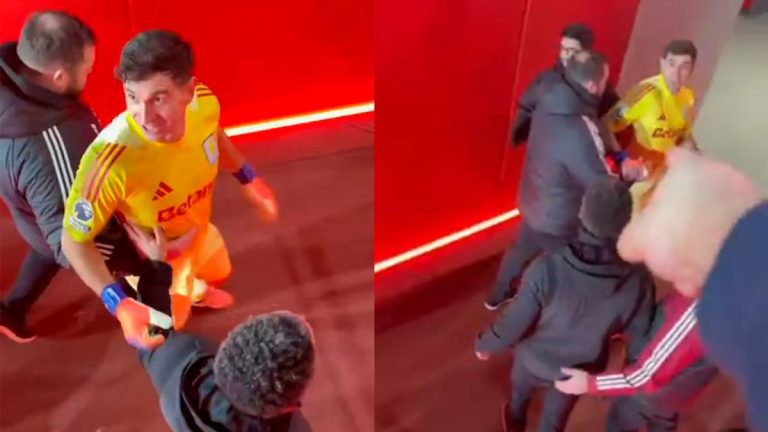 Dibu Martínez se enfrenta a sus aficionados tras la goleada de Arsenal | VIDEO