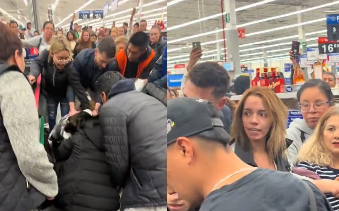 Riña en supermercado: ‘Lady Pavo’ se hace viral tras intentar adelantar en la fila