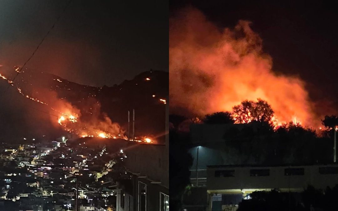 Incendio en la Sierra de Guadalupe: Columna de Humo Alerta a Pobladores de Ecatepec