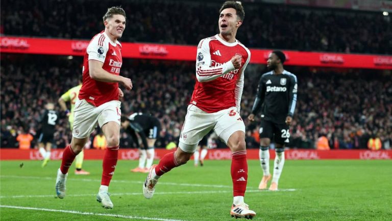 Arsenal se consagra campeón de invierno tras golear a Aston Villa en la Premier League
