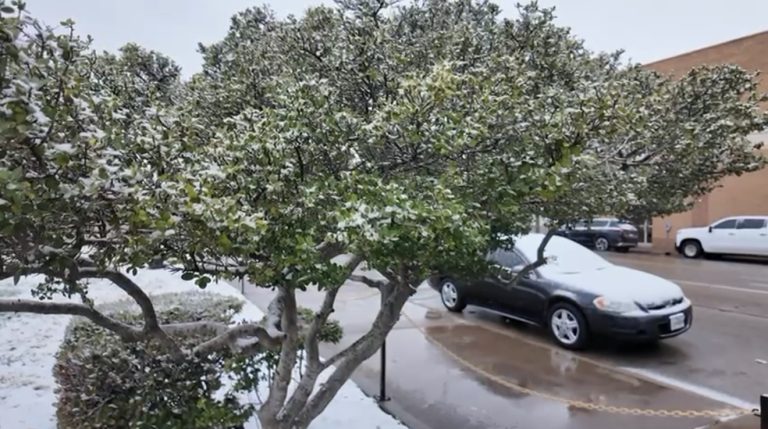 Nieve en el Permian Basin: autoridades advierten sobre precauciones al conducir