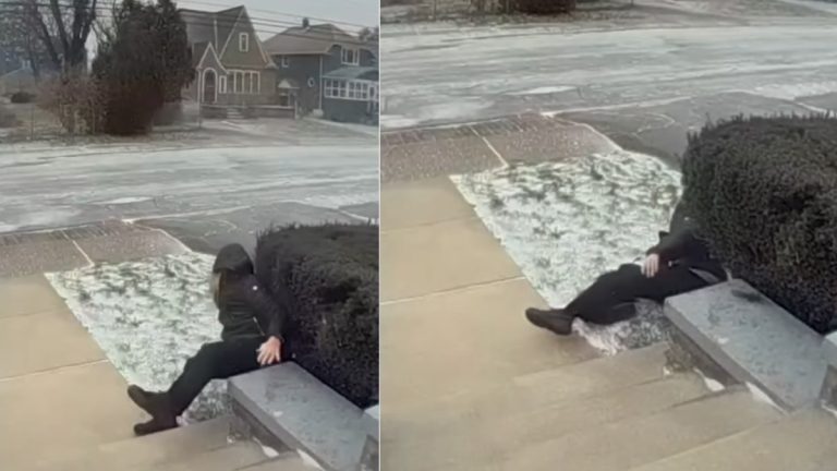 Tormenta Invernal: Abuelita ‘vuela’ por los Fuertes Vientos en McAllen