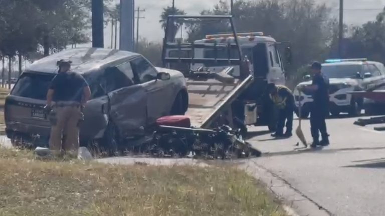 Una persona hospitalizada tras accidente con motocicleta en McAllen