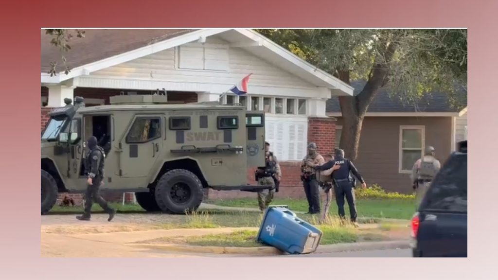 Policía de San Benito ejecuta orden de cateo en el 700 block de N. Sam Houston Blvd