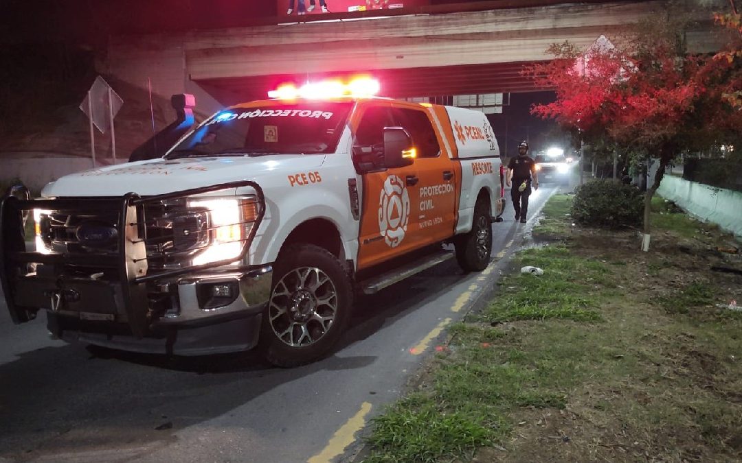 Atropellado fatalmente al intentar cruzar la autopista hacia el Aeropuerto de Guadalupe, Nuevo León