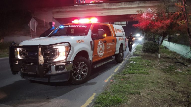 Atropellado fatalmente al intentar cruzar la autopista hacia el Aeropuerto de Guadalupe, Nuevo León