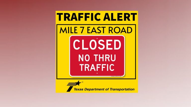 Cerrarán Milla 7 East en McAllen por trabajos de reconstrucción a partir del lunes