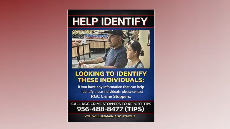 ¡Ayúdanos a resolver este misterioso caso! Se busca identificar a personas captadas por cámaras de vigilancia en Rio Grande City, Texas.