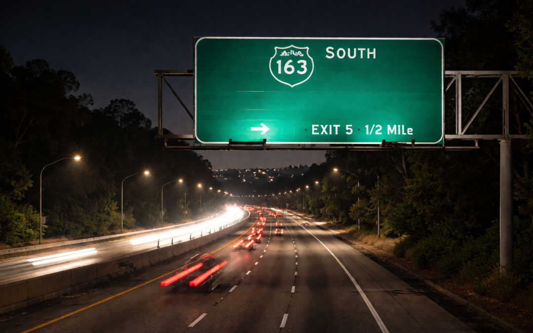Encuentran un cuerpo sin vida en la autopista 163 cerca de San Diego