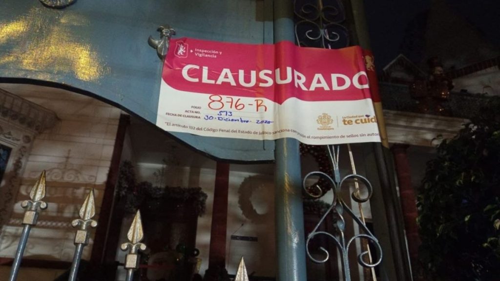 Guadalajara reduce el ruido: Clausura de Mansión Clover Lawn por superar los niveles permitidos